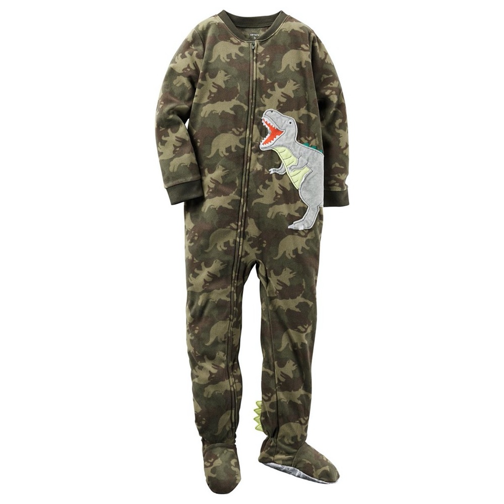 Carter's Camo Dino Camouflage Pajamas Size 5T